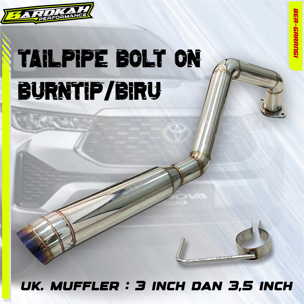 TAILPIPE BOLT ON INNOVA 2KD / FORTUNER NON VNT / REBORN 2GD / VRZ / FORTUNER VNT TURBO /  DIESEL BUR