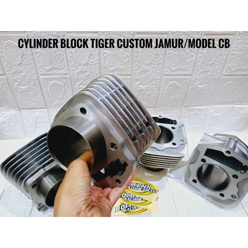 CYLINDER BLOK TIGER JAMUR/BLOK TIGER 196 CUSTOM MODEL JAMUR LINER STD 70 72 73.5 74 - BOYRENK RACING