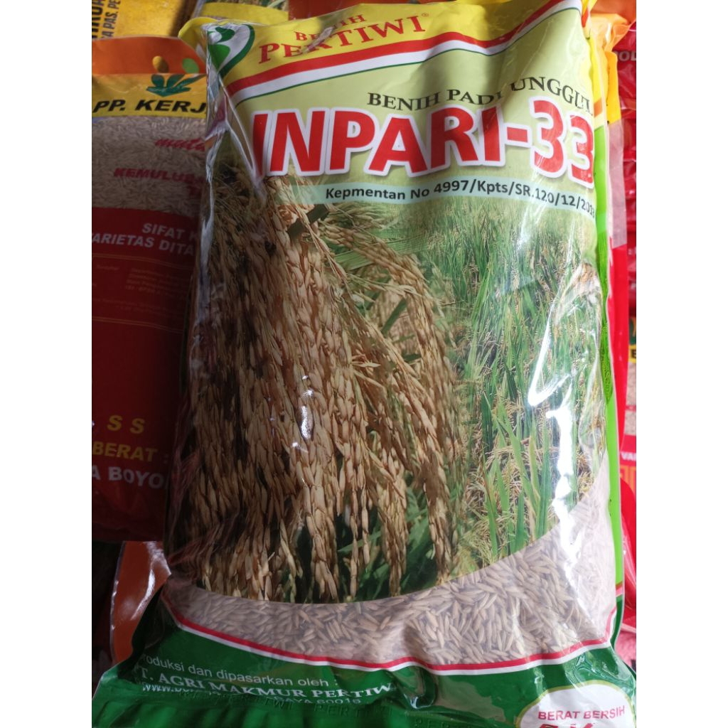 benih padi inpari 33 merk pertiwi