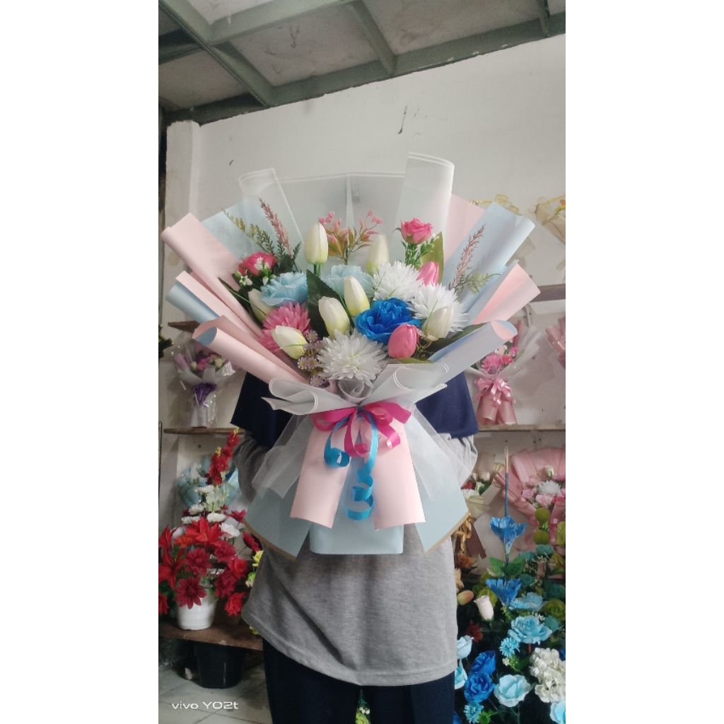 Buket Bunga artificial, buket Wedding, buket wisuda