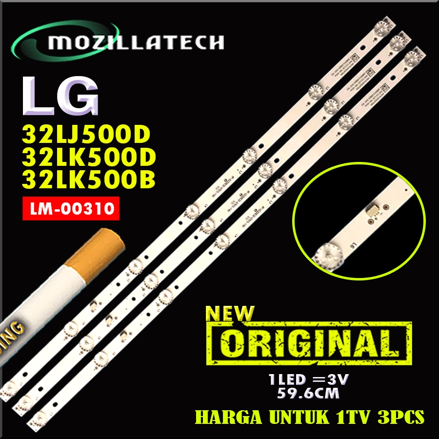 BACKLIGHT TV LED LG 32LK500BPTA 32LJ500D 32LK500D 32LK500B 32LJ500 32LK500D SHINEON 2D02296 REV E