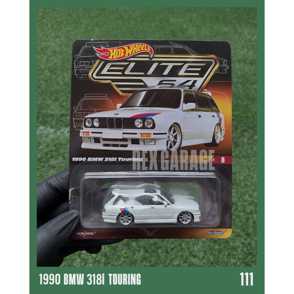 HNJ60 Hot Wheels Premium Elite 64 #8 1990 BMW 318i Touring