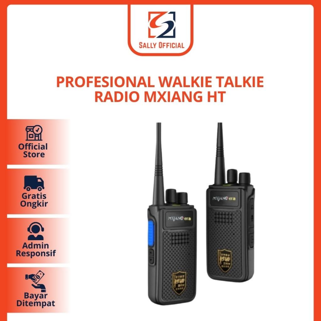 Profesional HT Walkie Talkie Mxiang Walkie Talkie Radio 1400mAh