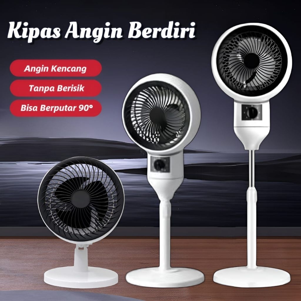 Kipas Angin berdiri Stand Fan Kaki Bulat/Kipas Angin Berdiri Besar• IndoStar •