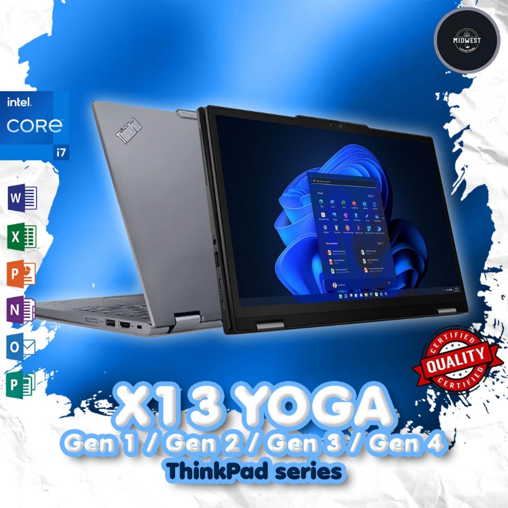 Lenovo Thinkpad X13 YOGA G4 / G3 / G2 / G1 Intel I7 I5 16GB 512GB
