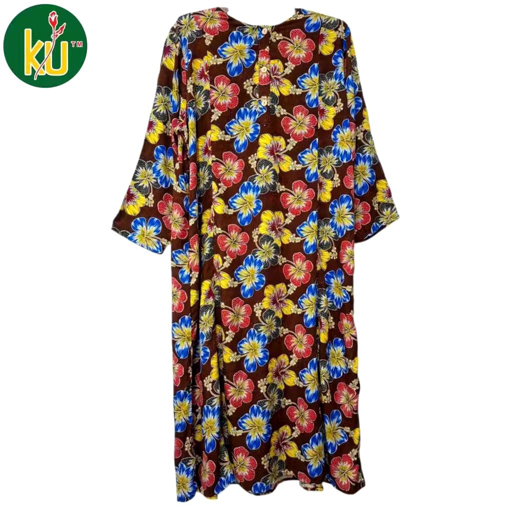 LONGDRES ABAYA JUMBO LD 135 CM KENCANA UNGU LABEL HIJAU SUPER HALUS GAMIS JUMBO LONGDRES JUMBO KENCA