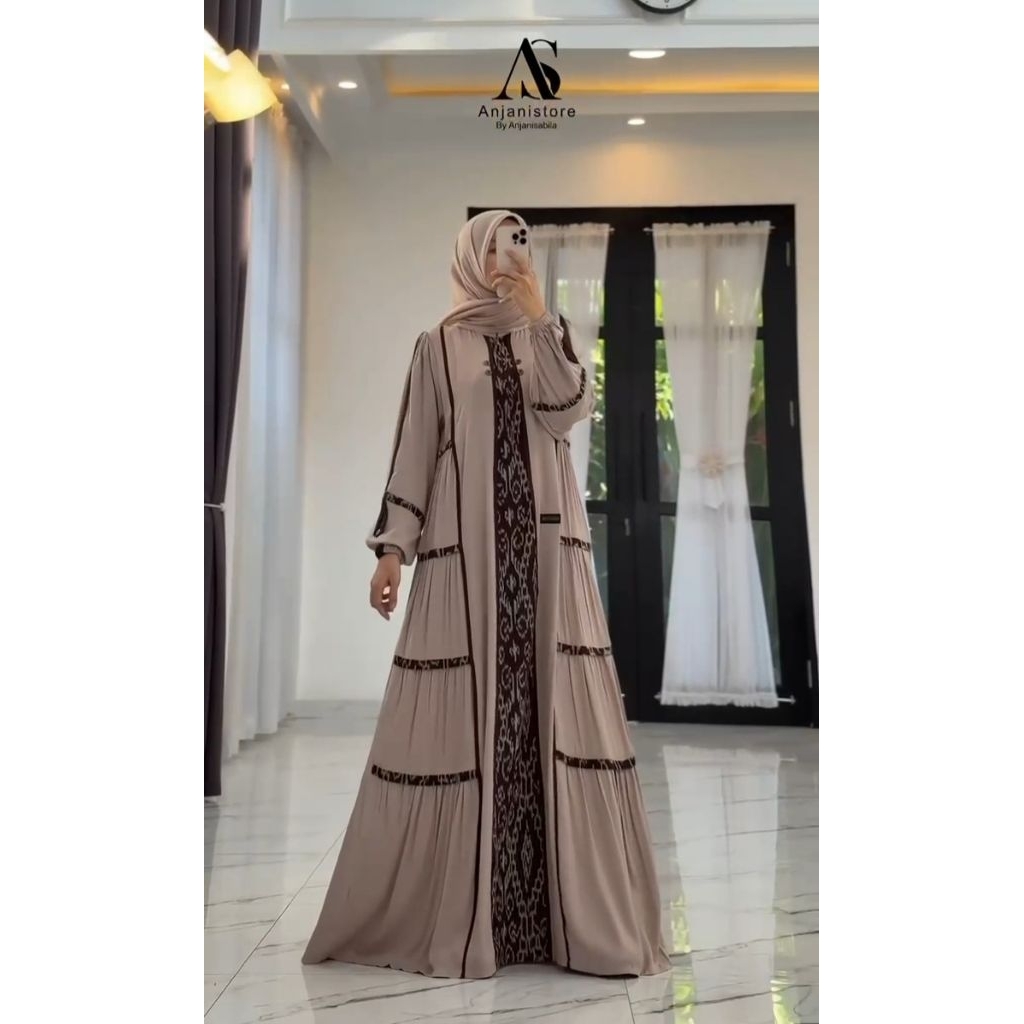 ANJANI REMPEL BAST SELLER || twill uniqlo dress kekinian anjani ori