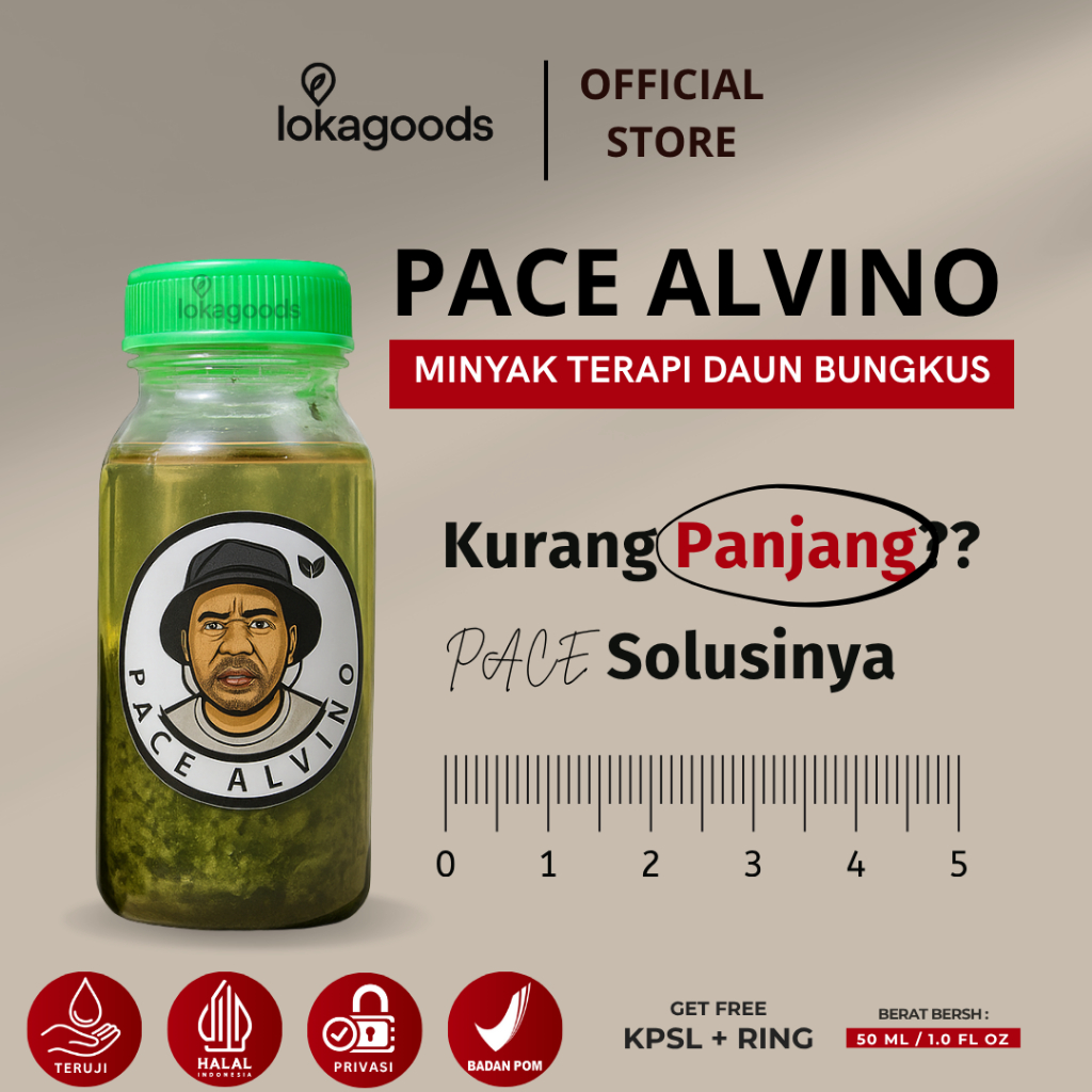 Minyak Alvino Original Asli Papua Terapi Minyak Pijat Daun Tiga Jari 50 ML