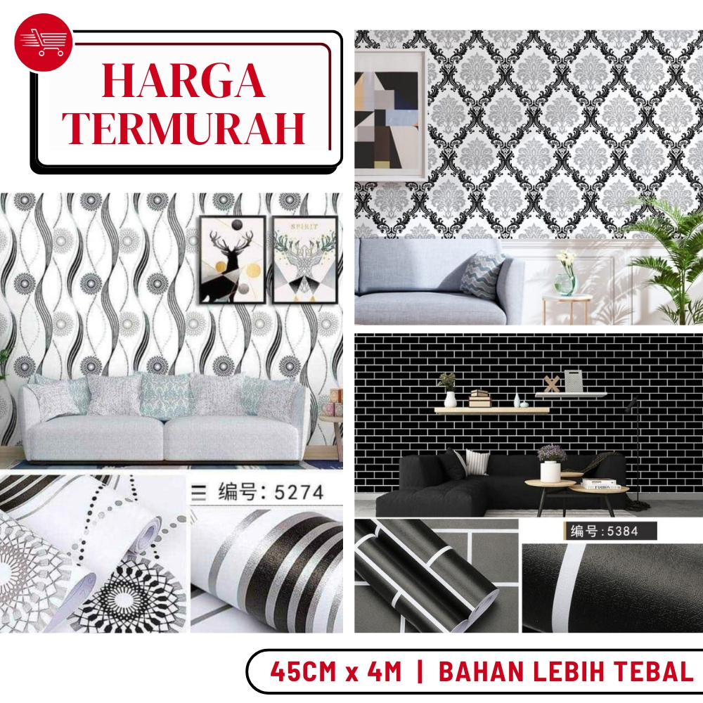 Stiker Wallpaper Dinding Wallpaper Hitam Wallsticker Wallpaper Dinding Stiker Wallpaper Dinding Hita