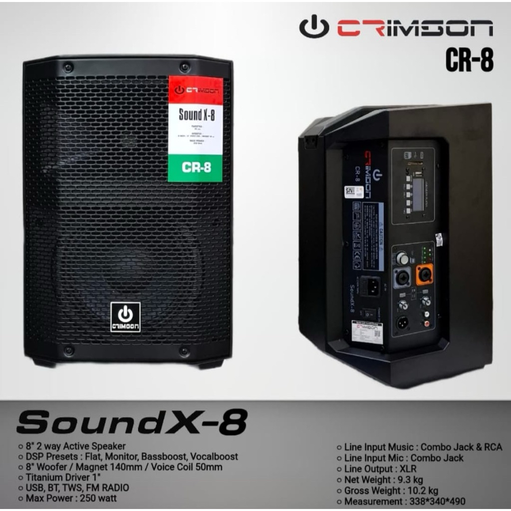 Speaker Aktif Crimson CR-8 Sound X 8