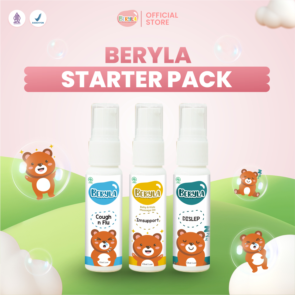 BERYLA [Pilih Variasi] Bundling Hemat Soothing Massage Baby 22ml