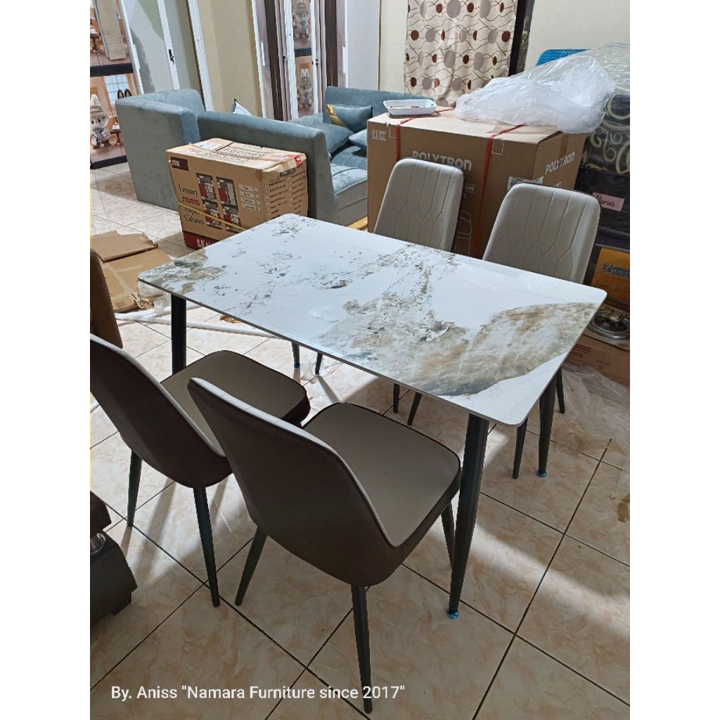 meja makan marmer importa meja makan besi