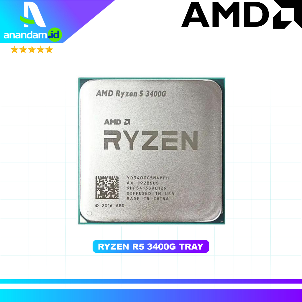 AMD Ryzen 5 3400G - Tray AM4