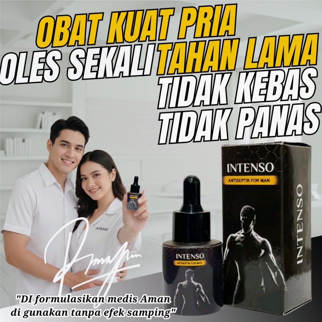 INTENSO ANTISEPTIK OBATKUAT OLES PRIA TAHAN LAMA HERBAL SERUM 100%ORIGINAL BPOM TANPA EFEK SAMPING