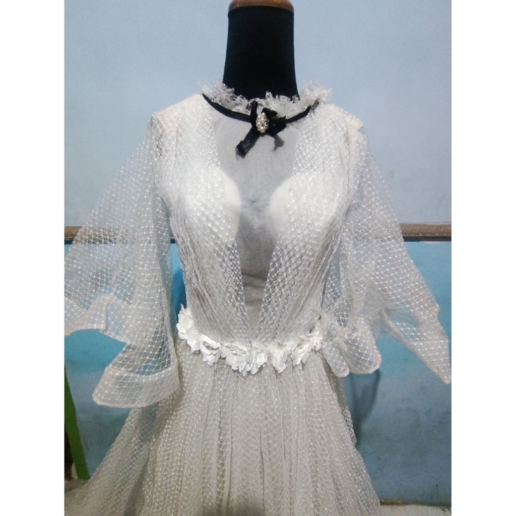 Dress Fairy Noni Putih dan Baby Blue Ekor