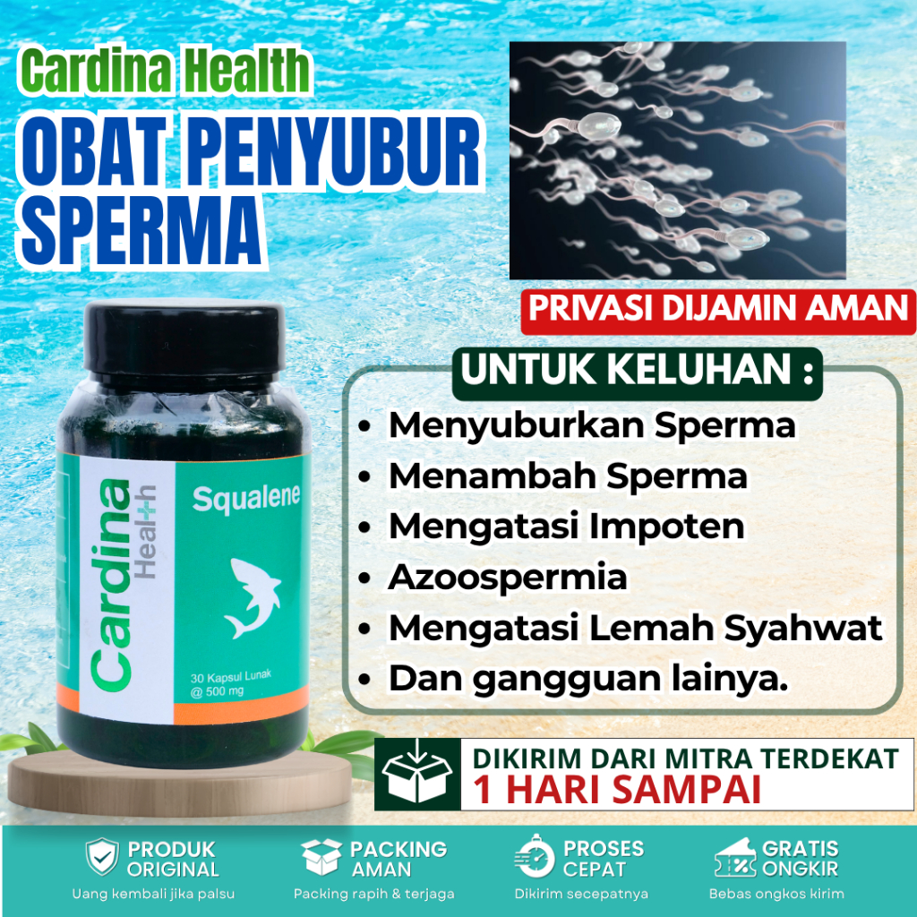 Vitamin Kesuburan Pria Pengental Sperma Encer Penambah Sperma Kosong Azospermia Obat Penyubur Sperma