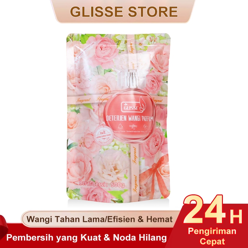 GLISSE Deterjen Cair Laundry Liquid 1L Hilangkan Noda Membandel