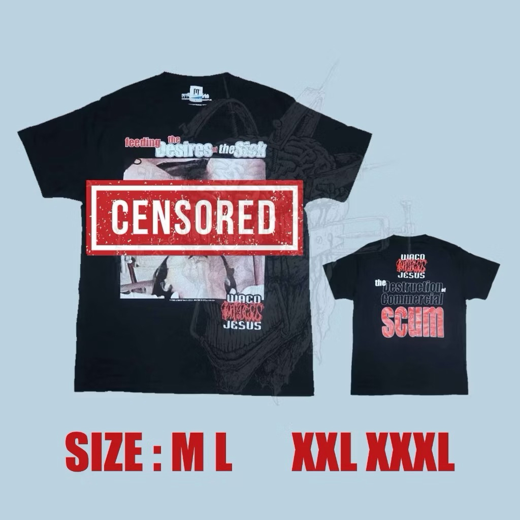 WACO JESUS Feeding the desires of the sick - TSHIRT ORIGINAL released by Fat Tub of lard