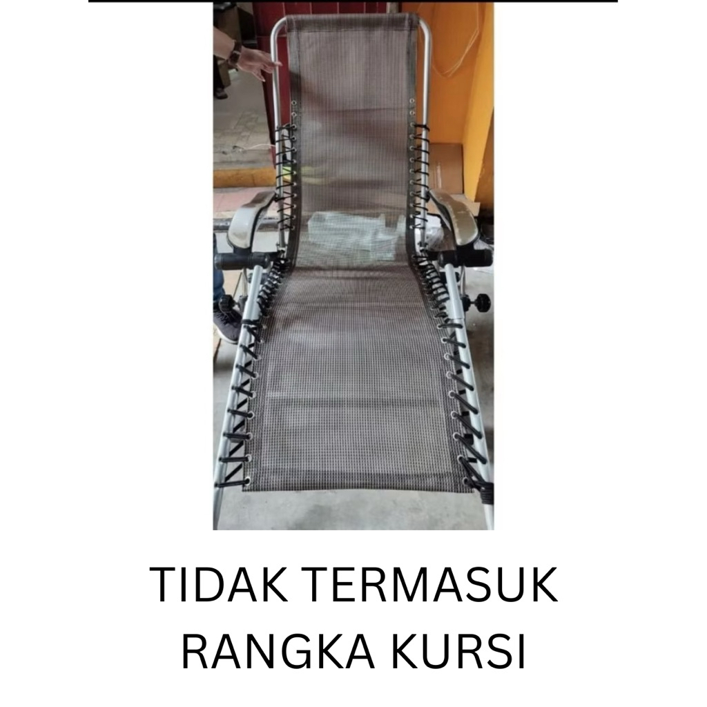 Kain Kursi / Tali Kursi Malas Lipat / Kursi Santai / Tali Bungee Elastis Pengganti Kursi Lipat