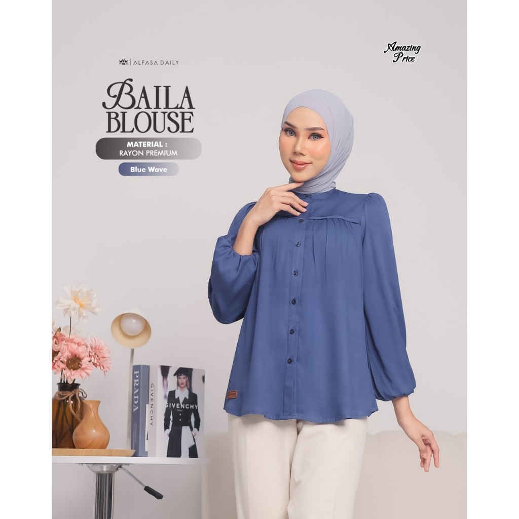 ATASAN WANITA BAILA BLOUSE - Alfasa Daily