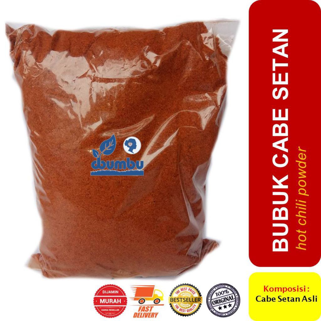 bubuk cabe setan kemasan 1kg original