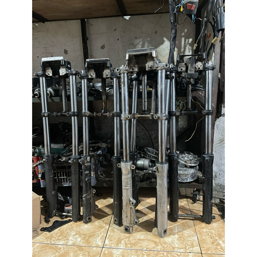 shock depan megapro primus original copotan motor tahun muda