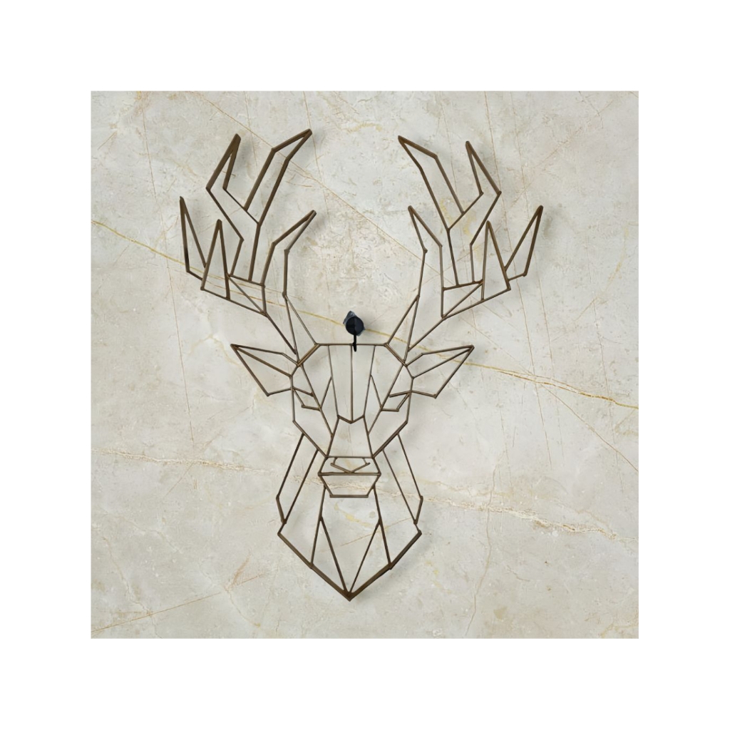 Hiasan dinding geometri hewan estetik dengan bahan stik es krim dan sumpit bambu