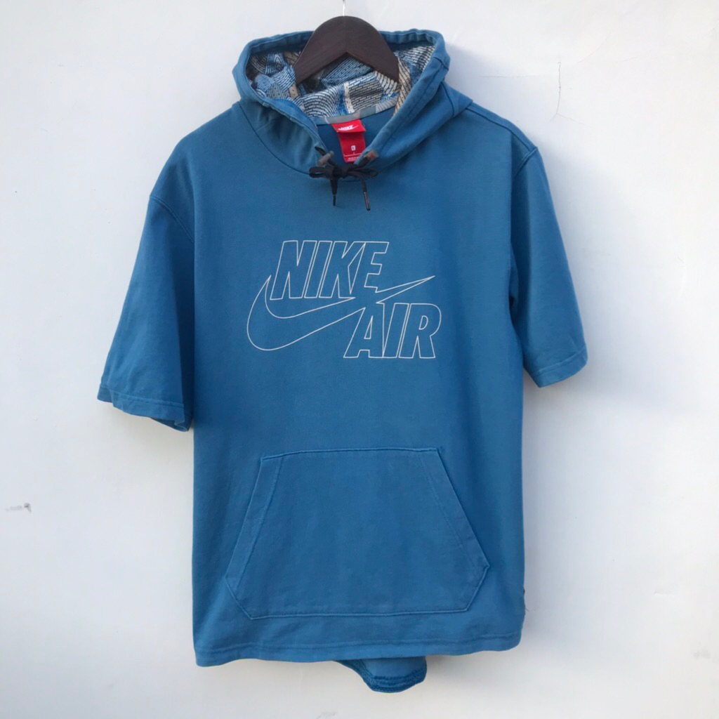 Jaket by Nike Air Pullover Hoodie Y2k Jacket Blue sz Large