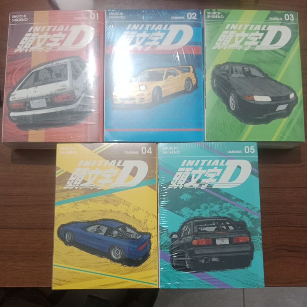 Komik Import Initial D Omnibus Vol 1-5 (Set)