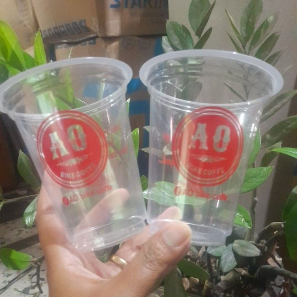 sablon gelas cup 12 oz 7gr merk starindo