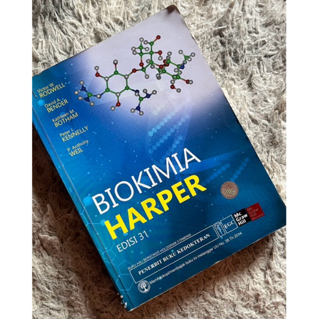 Buku Biokimia Harper Edisi 31 ORIGINAL Preloved