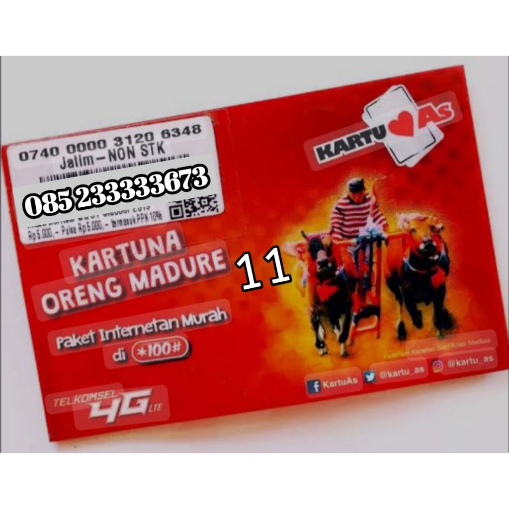 promo perdana Telkomsel AS Madura nomor Cantik