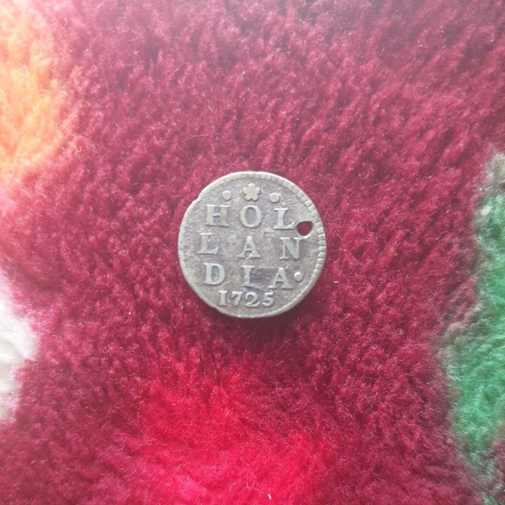 Koin perak Belanda Holandia 1725.