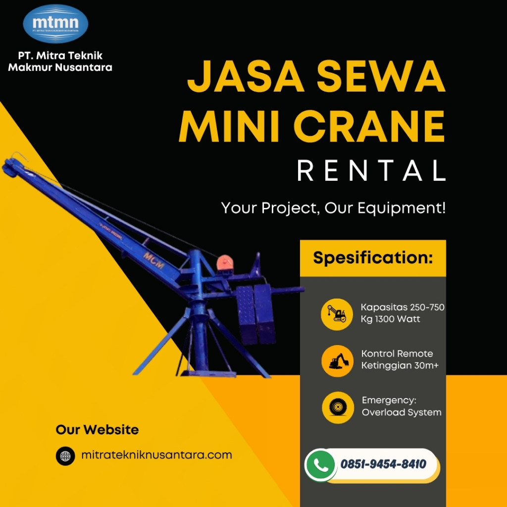 Mini Crane Jakarta - Derek Listrik Putar 360 Derajat | Hoist Crane Jakarta - Electric Chain Hoist