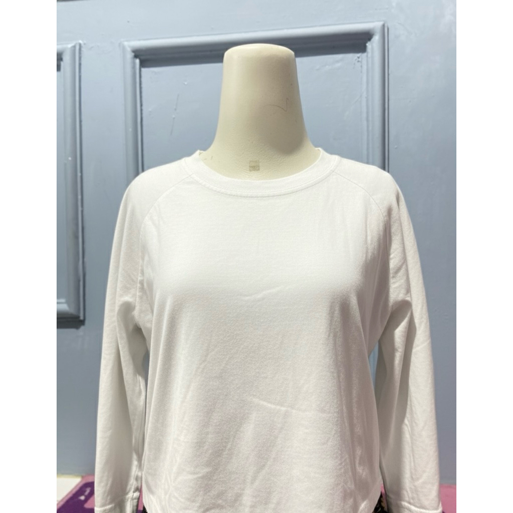 PL CROP KAOS WARNA PUTIH OVERSIZE