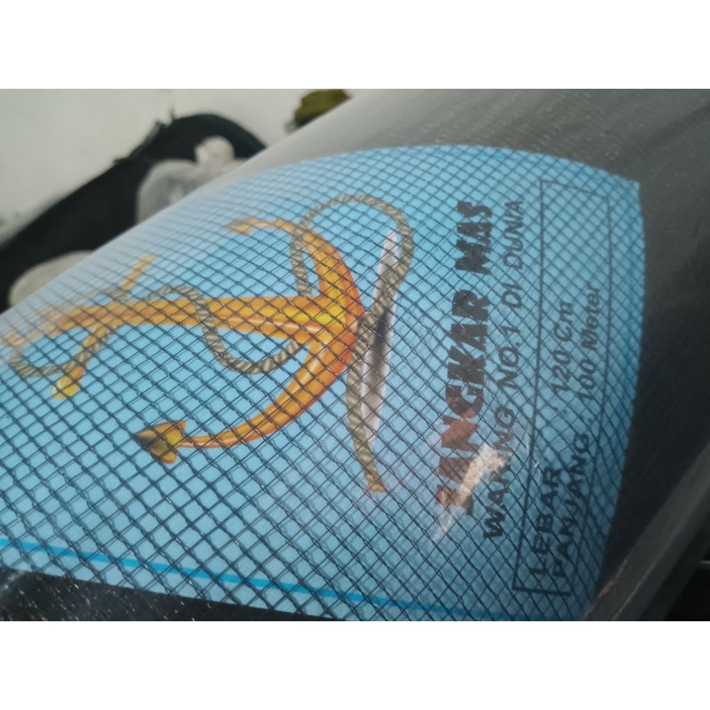 Waring Hitam / Jaring Ikan Cap Jangkar Mas 1 Rol 100 Meter