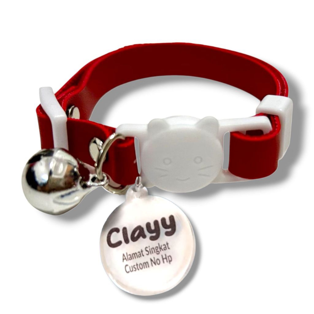 Kalung Kucing Custom Nama Alamat Singkat