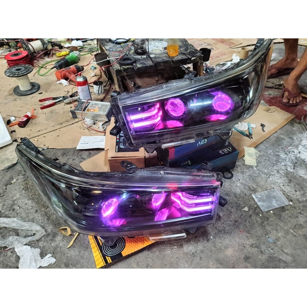 Termurah PAKETAN Headlamp INNOVA REBORN Dobel Projie BILED