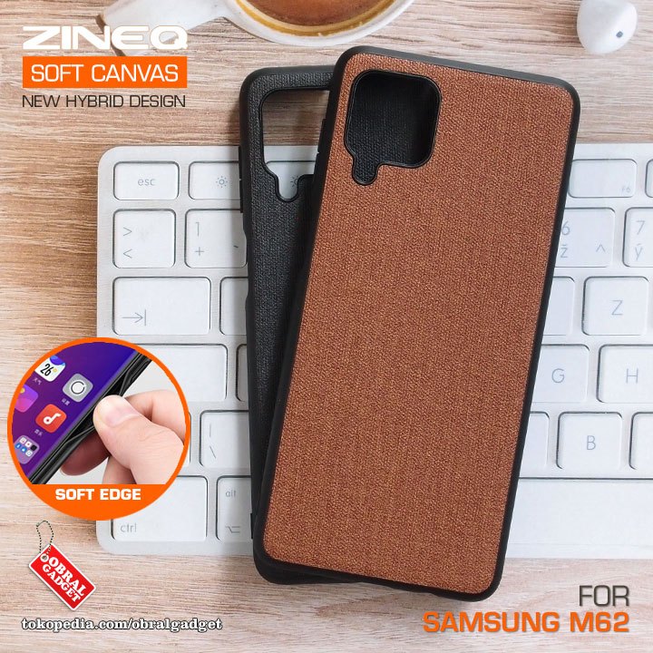 Soft Canvas Case Samsung M62 Softcase Hard Silicon Casing Cover Jelly