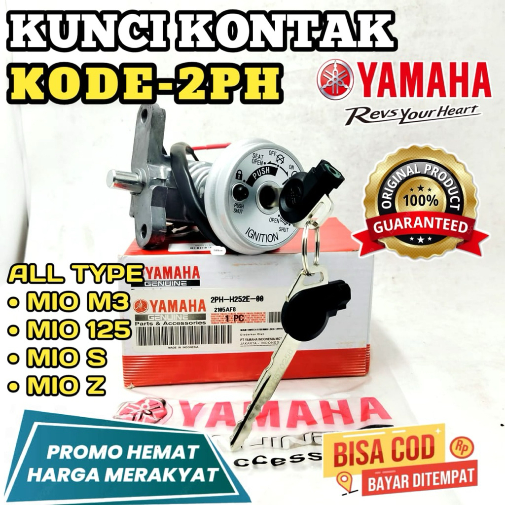 2PH KUNCI KONTAK,KONTAK MOTOR,YAMAHA MIO M3,MIO 125,MIO S,MIO Z,Original,KONTAK MOTOR MIO M3,KONTAK 