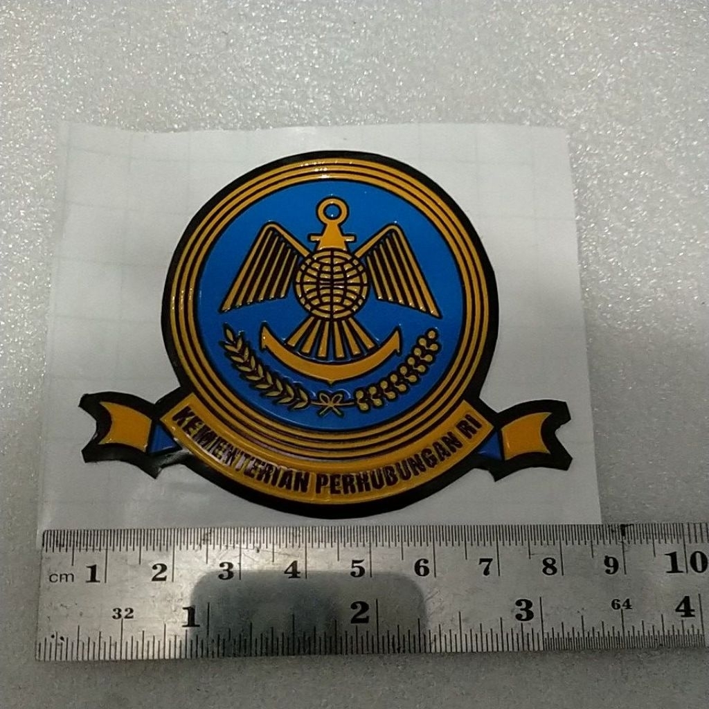 Stiker Embos Kementrian Perhubungan RI