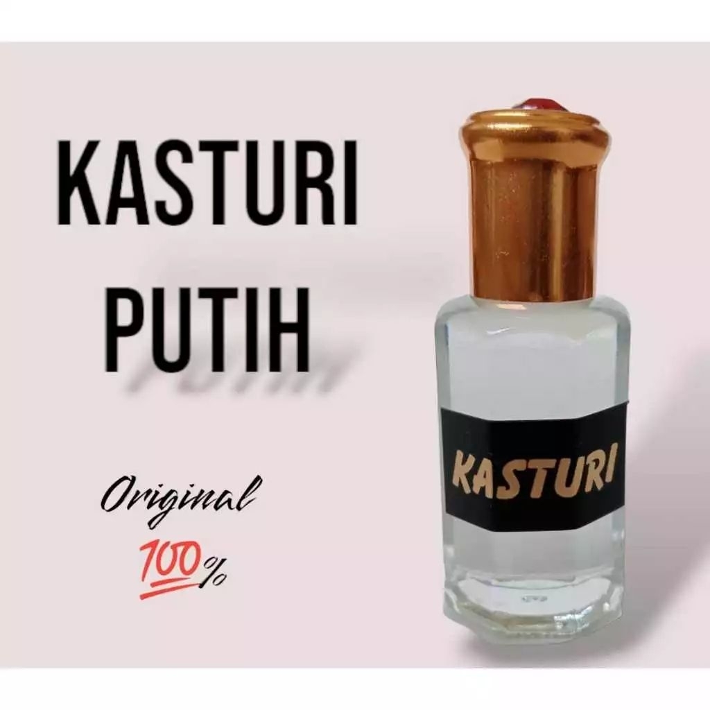 Minyak Wangi Kasturi Putih Asli 100% Original bibit murni 12ml