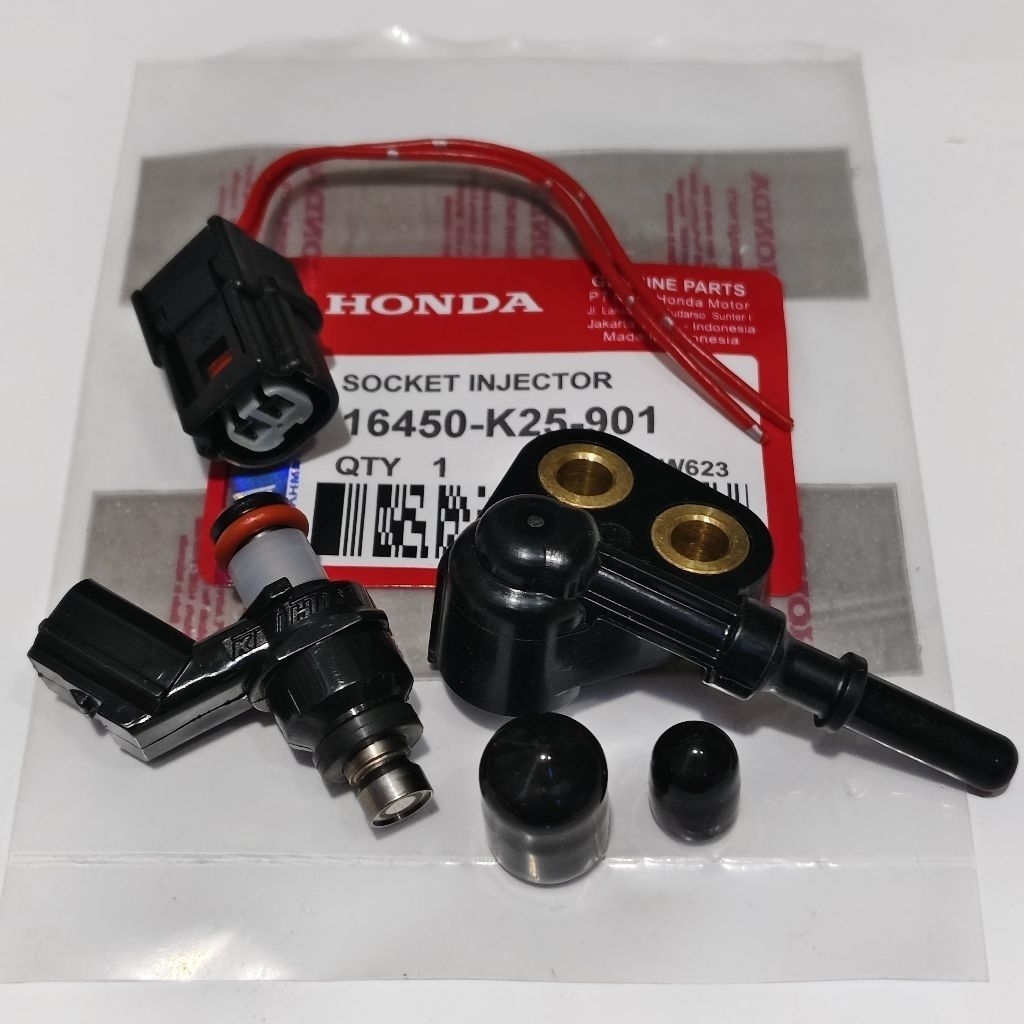 Paket Injektor Beat Fi Injektor + Soket + Rumah Injektor Beat Fi,Scoopy Fi,Spacy Fi,Vario Fi 110Fi