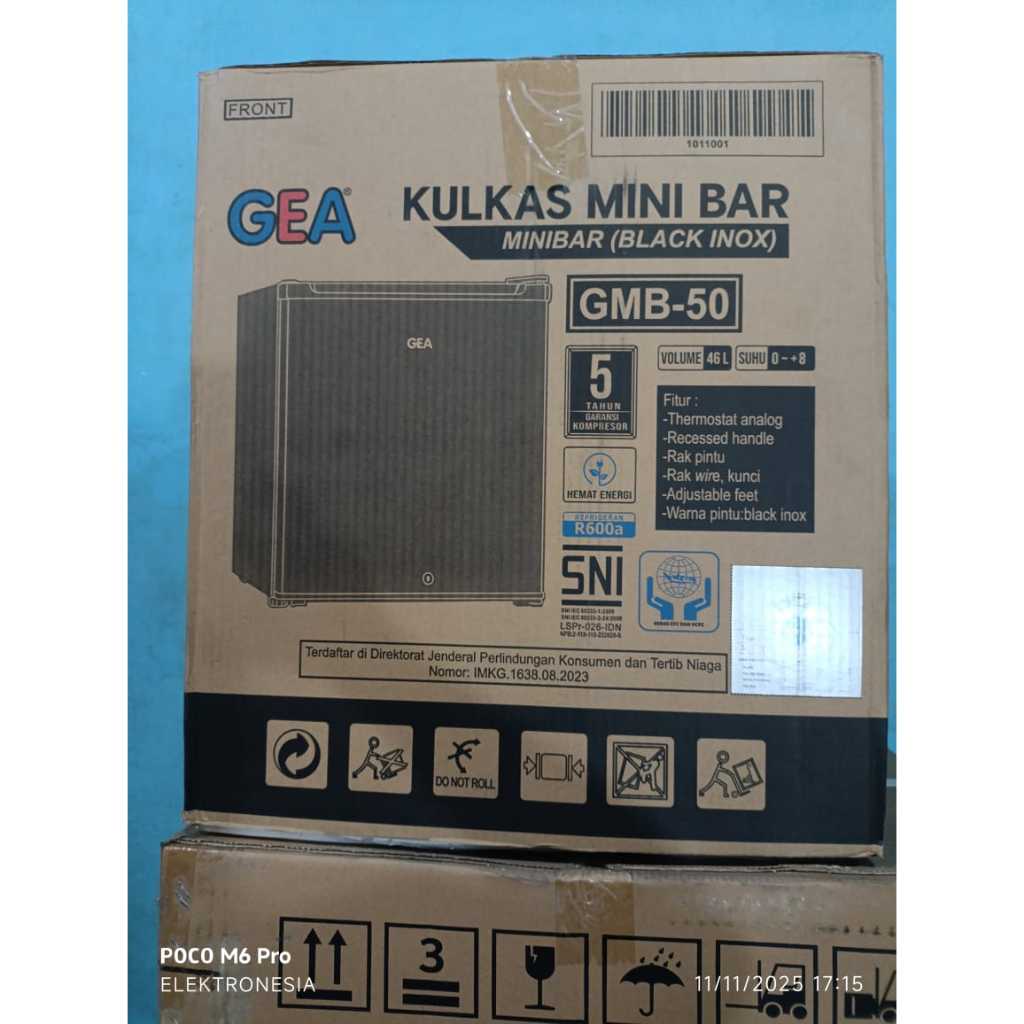 GEA GMB-50 Kulkas Portable, Kulkas Mini Bar 46 Liter #2511