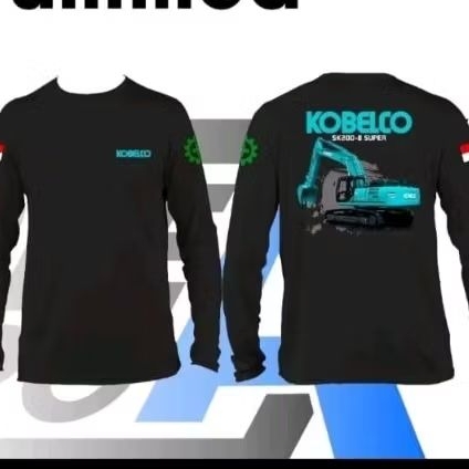 Kaos Lengan Panjang Kobelco Kaos Distro Unisex
