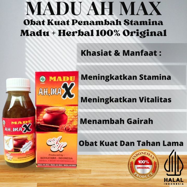 MADU STAMINA PRIA DEWASA AhMax AH MAX Madu Herbal KUAT TAHAN LAMA