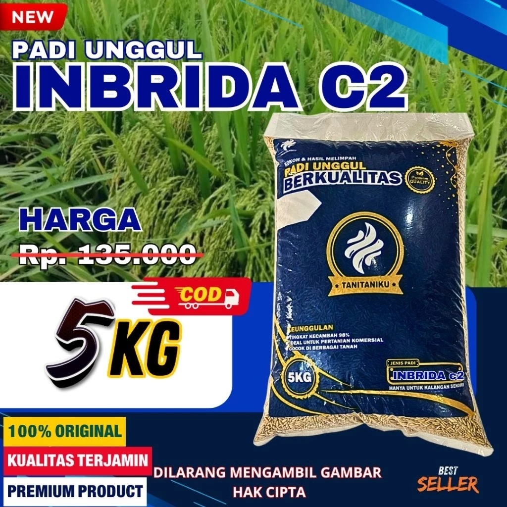 Benih Padi Inbrida C2 Kemasan 5kg