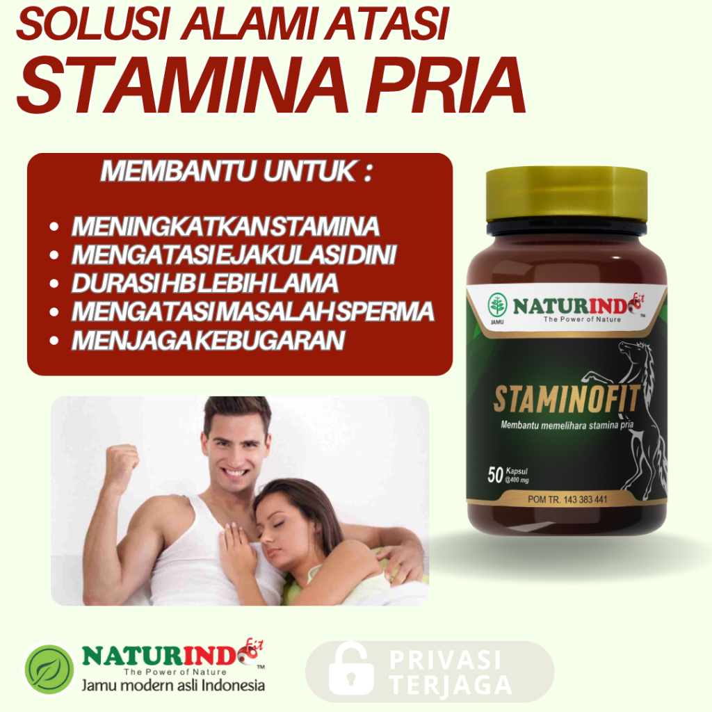Staminofit Obat Kuat Stamina Pria Tahan Lama Ejakulasi Dini Meningkatkan Stamina Herbal Naturindo