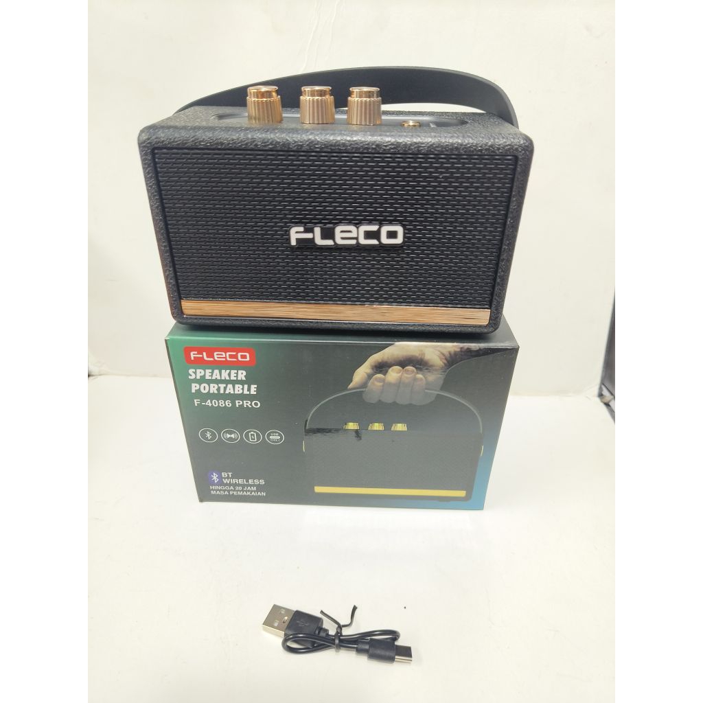 Speaker Portable Fleco F-4086 Pro / Speaker Bluetooth Wireless