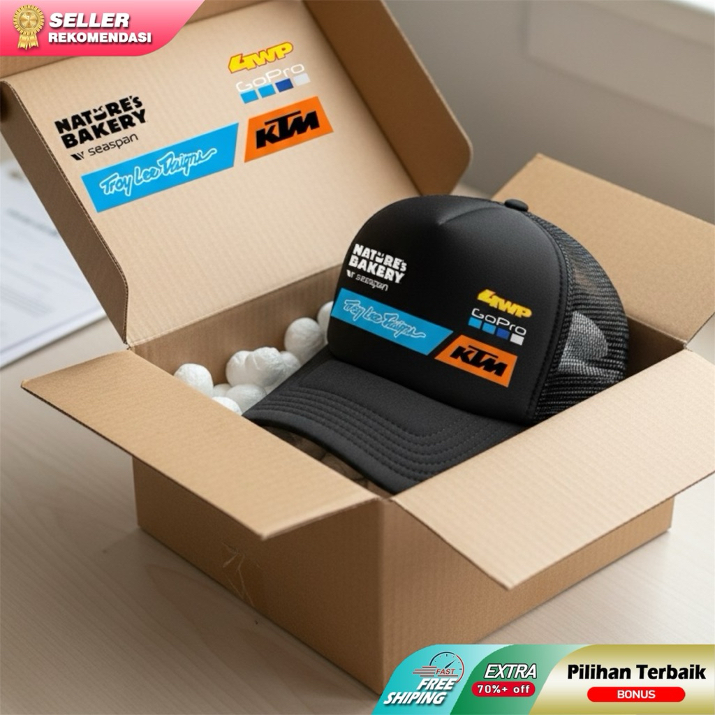 Topi Trucker Balap KTM / Topi Bisbol Racing Official Premium / Topi Trucker Dewasa Unisex